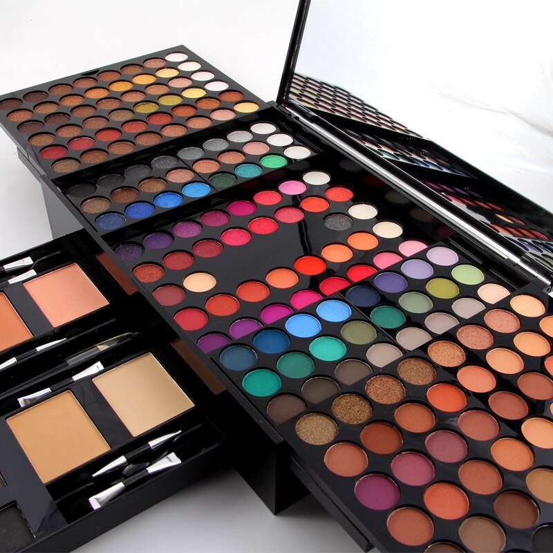 180 Colors Eyeshadow & Blush Set – Personalized Piano-Shaped Makeup Palette Box