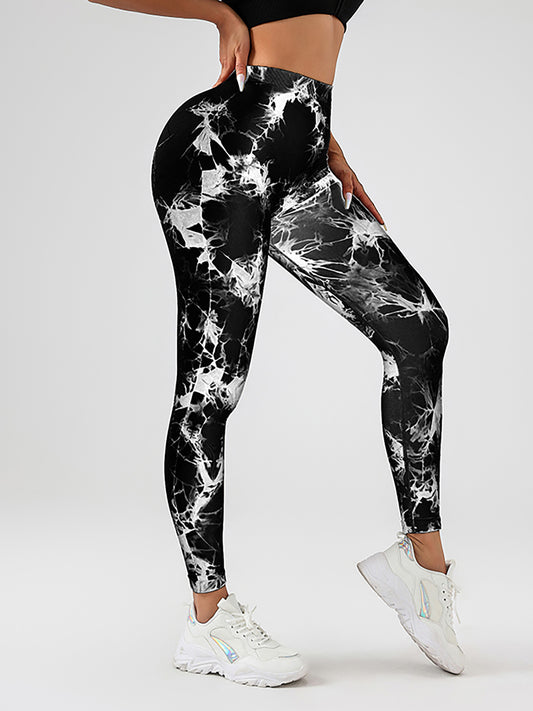 4 Pack Women's Scrunch Workout Leggings, High Waisted Butt Lifting Tie-dye V Back Waist Seamless Gym Yoga Leggings, Workout Leggings For Women youkha Leggings