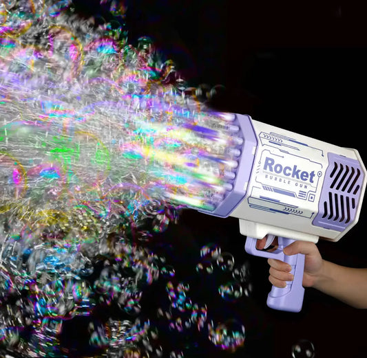 Bubble Machine Gun Kids Toys, Bubble Gun with Colorful Lights and Thousands Bubbles, Outdoor Toy Birthday Party Favors Gifts