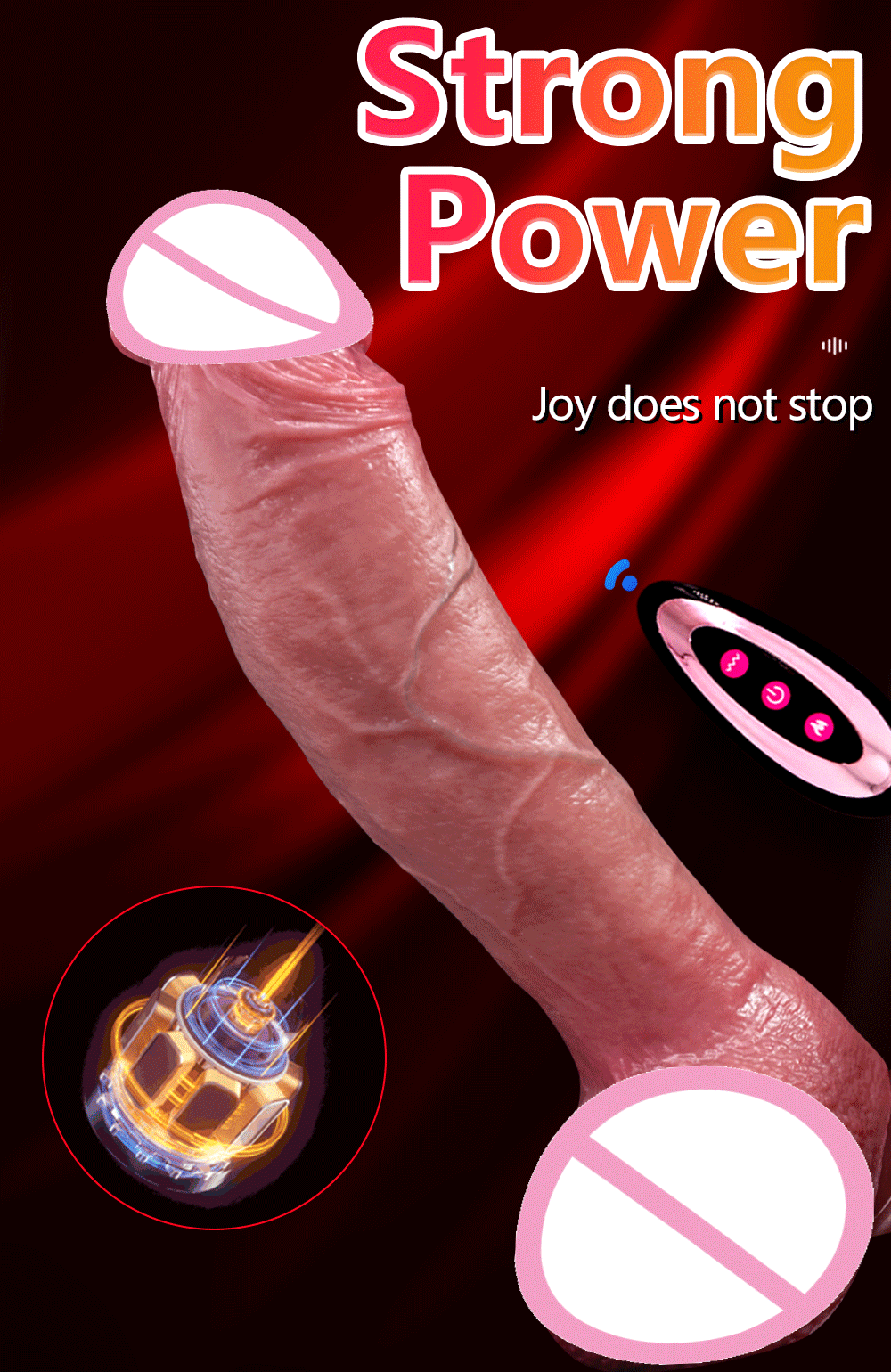 10.6in Long Realistic dildo vibrator penis telescopic Swing Heating silicone dildo female remote control Vibrators for Women Men