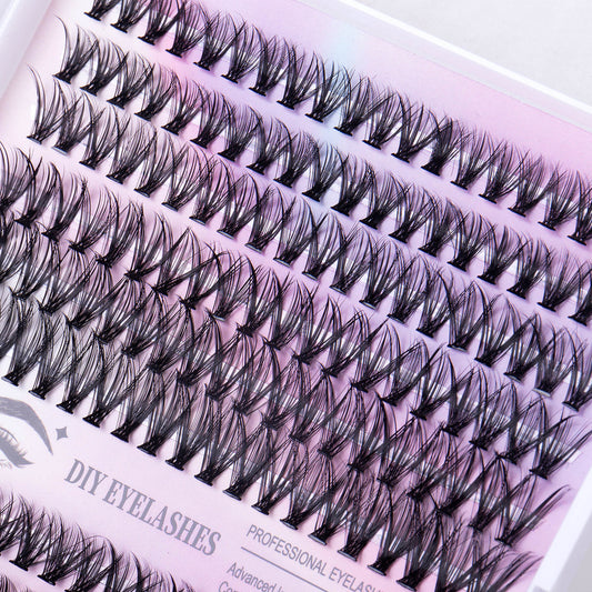 12 Rows of 30D + 40D Cluster Lashes – 240 Segmented DIY Lash Extensions Set