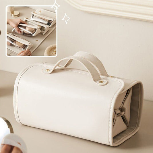 New Folding Cosmetic Bag – Large Capacity, Waterproof Travel Handbag for Women