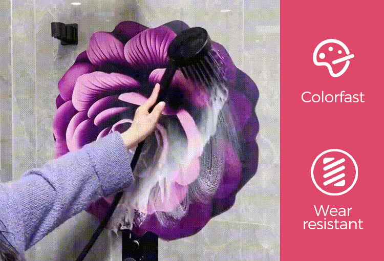 Alien Floral Plush & Diatomaceous Earth Floor Mat Bathroom Absorbent Anti-slip 3D Fresh Flower Pattern Door Mats Dirt-resistant