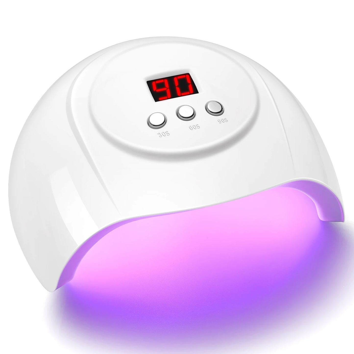 72W UV Nail Lamp Professional 24 LEDs Nail Dryer with 3 Timer Settings Quick-drying Manicure Lamp for Curing All Nails Gel