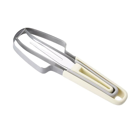 Stainless Steel 3-in-1 Fruit Cutter & Watermelon Slicer – Multifunctional Popsicle Cutter with Fork